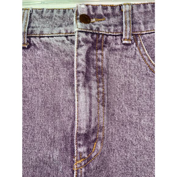 BONGO Purple Denim Skirt Size 9 - Picture 4 of 10